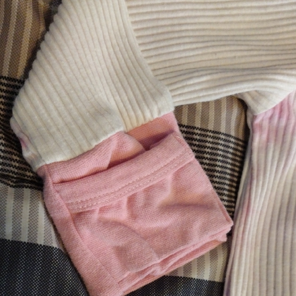 Pink Tie-Dye Ribbed Zip Front Kids One-Piece - Picture 3 of 11